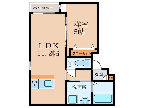 リファインド武庫川の物件間取画像